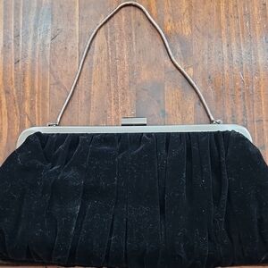 Vintage Mary Kay Elegant Black Clutch Bag